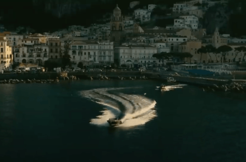the Amalfi coast in Tenet